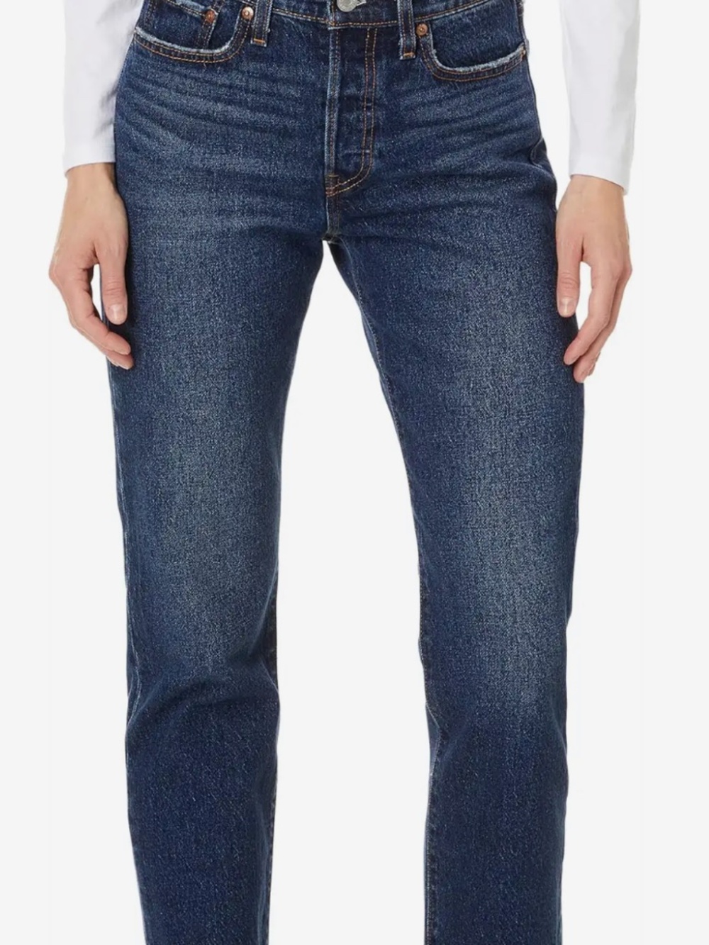 Levi's Women's Straight Leg Jeans - Dark Blue Indigo